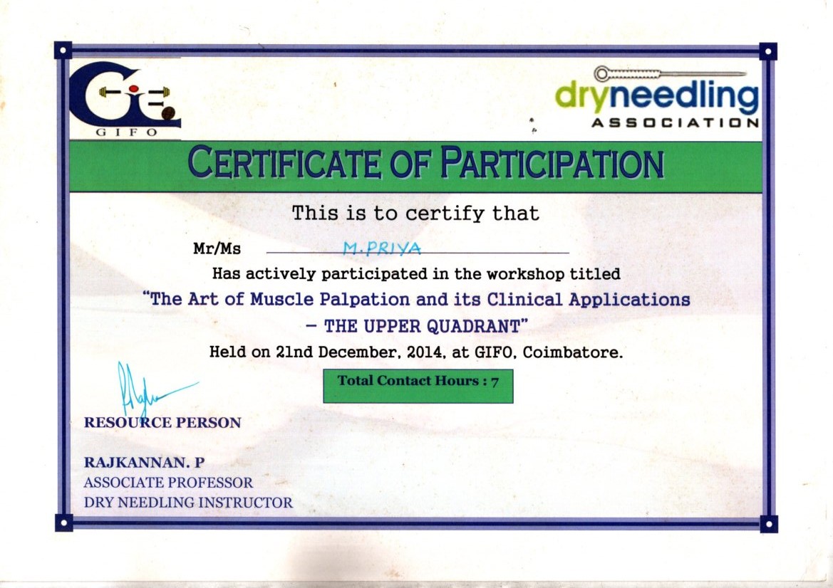 Art Of Muscle Palpation