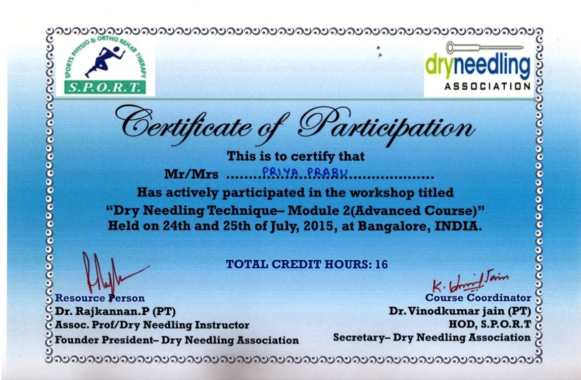 Dry Needling Techniqes